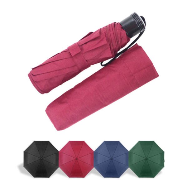 Promotion Advertising 21 Inch Manual Open Sun Rain Custom Color Windproof 190t Pongee Fabric Waterproof Folding Umbrella