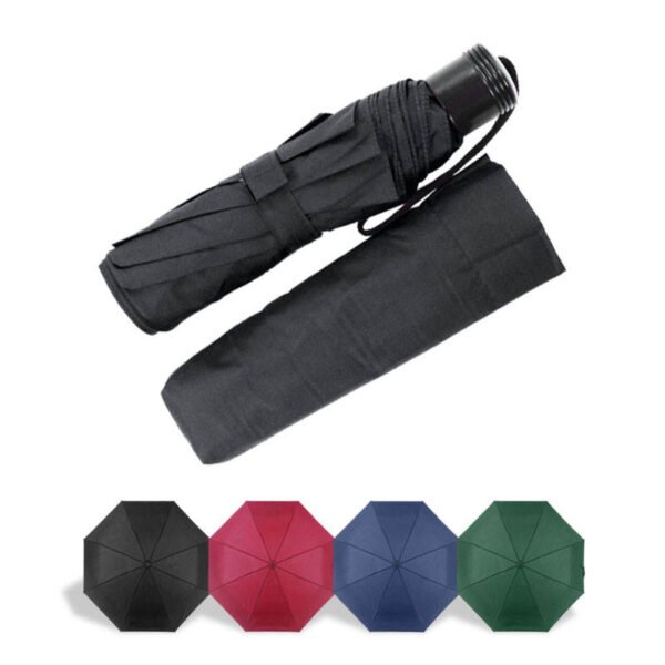 Promotion Advertising 21 Inch Manual Open Sun Rain Custom Color Windproof 190t Pongee Fabric Waterproof Folding Umbrella