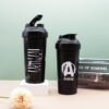 Advertisement Gift 700ml Portable Black Bpa Free Recycled Gym Workout Sports Plastic Protein Shaker Tumbler Bottle