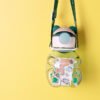 Spout Large Capacity 750ml Children Gift Plastic Drinking Water Bottle Cartoon Bear Back