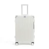 Lightweight Travel Luggage Set 20'' & 24'' Aluminum Frame PC Suitcase with Brake Wheels & Phone Holder