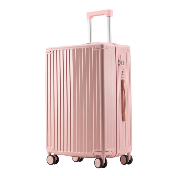 20-inch Carry-on Zipper Luggage with Expandable Cup Holder and USB Charge Port Multifunctional Trolley Suitcase